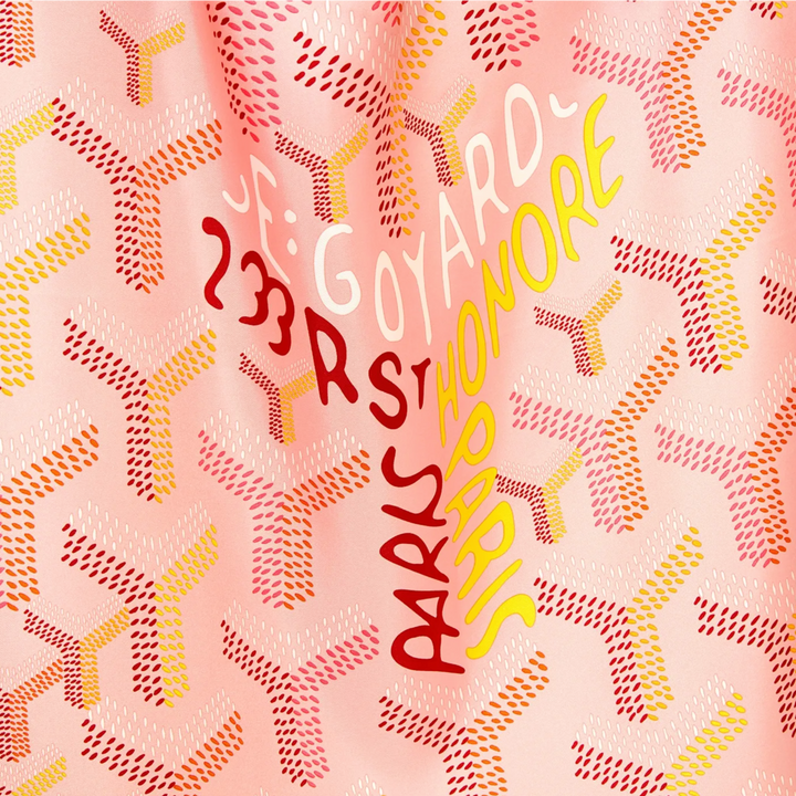 Goyard No. 1 'Powder Pink' Silk Scarf