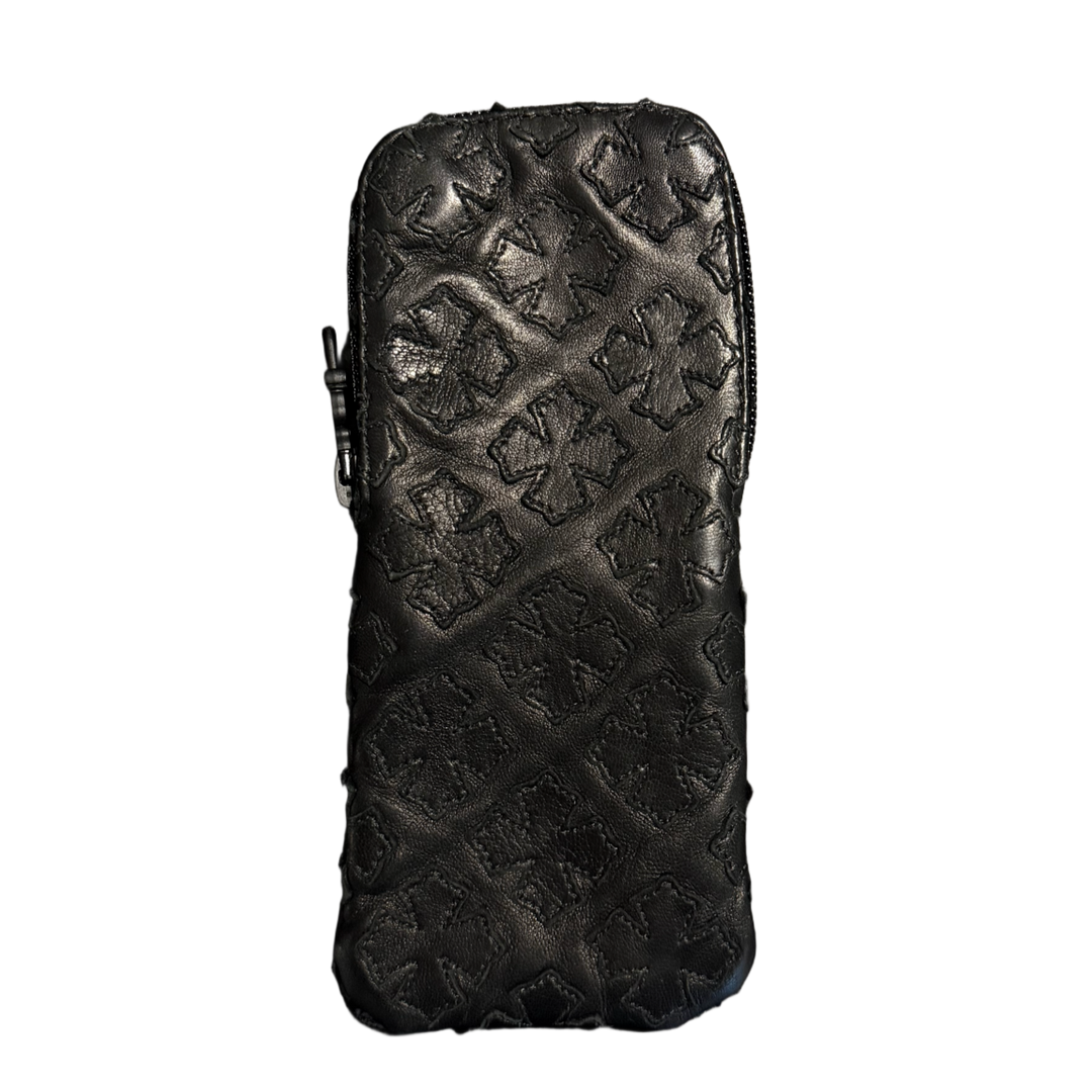 Chrome Hearts 'Flooded Black Plus Cross Patch' Glasses Case