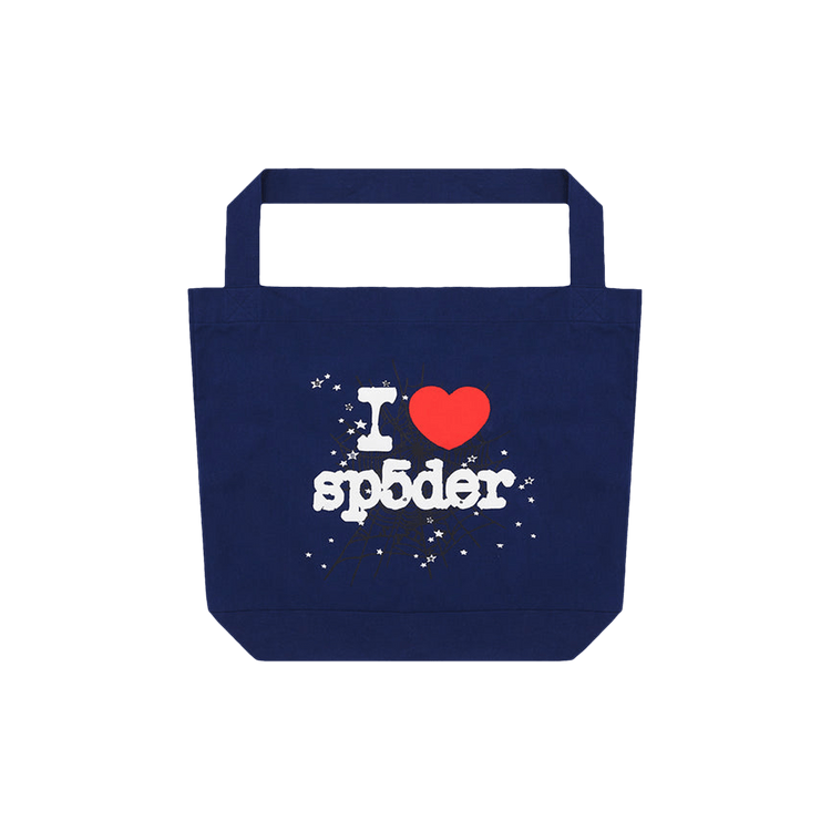 Sp5der 'Souvenir' Navy XL Tote Bag