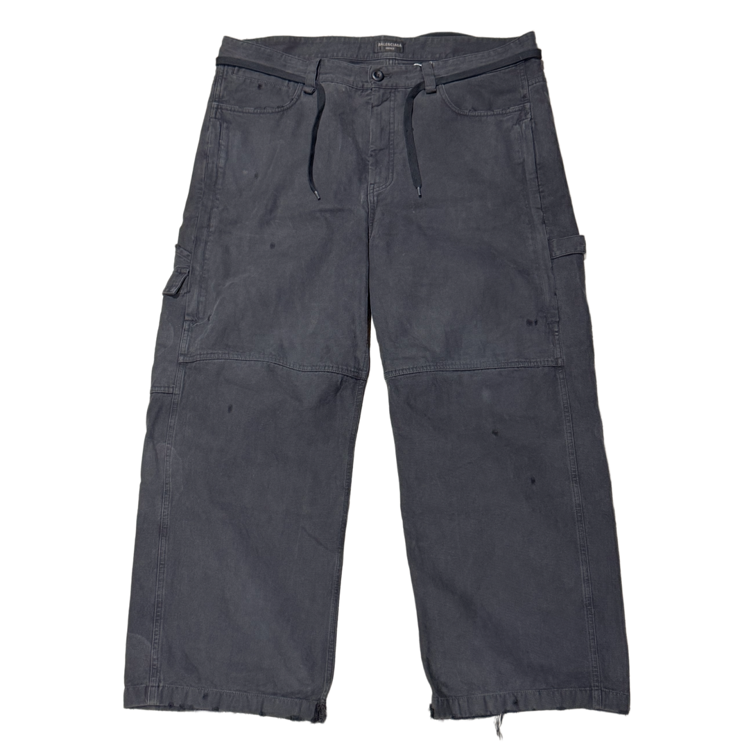 Balenciaga 'Black' Cut Up Cargo Pants