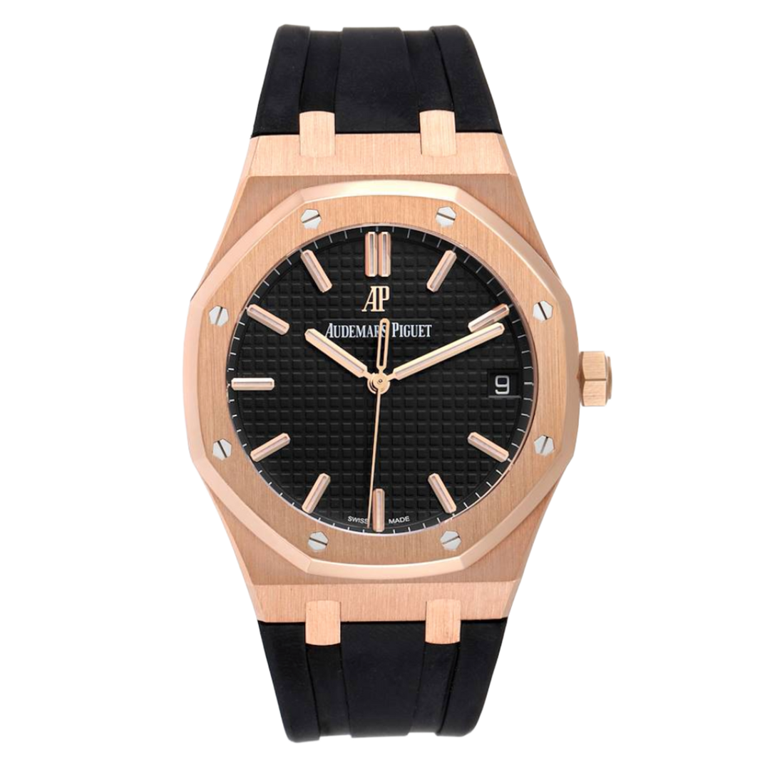 Audemars Piguet Royal Oak 15500OR Black Rubber Strap