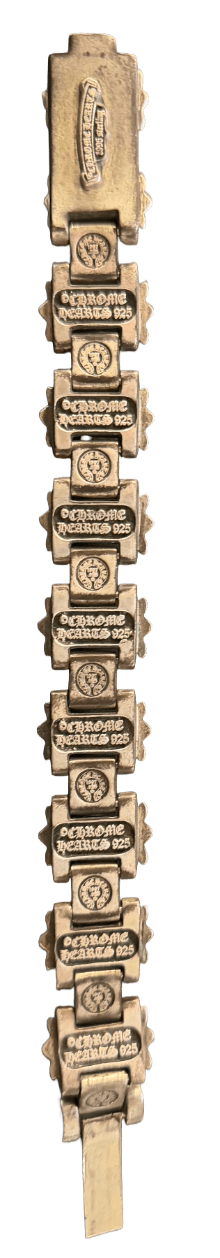 Chrome Hearts 'Silver Fleur De Lis' H-link Bracelet