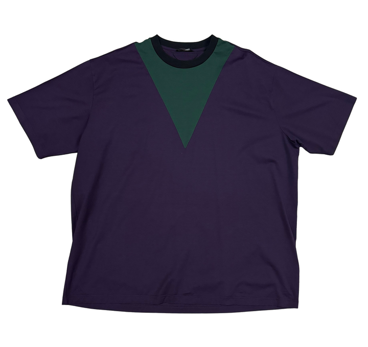 Prada 'V Neck' Purple Tee