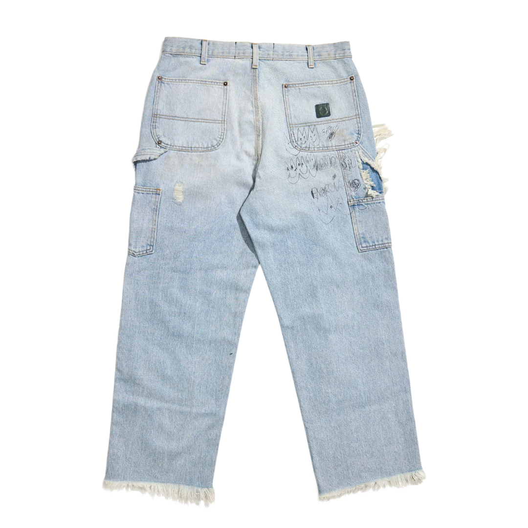 Paly 'Light Blue' Ripped Studded Jeans