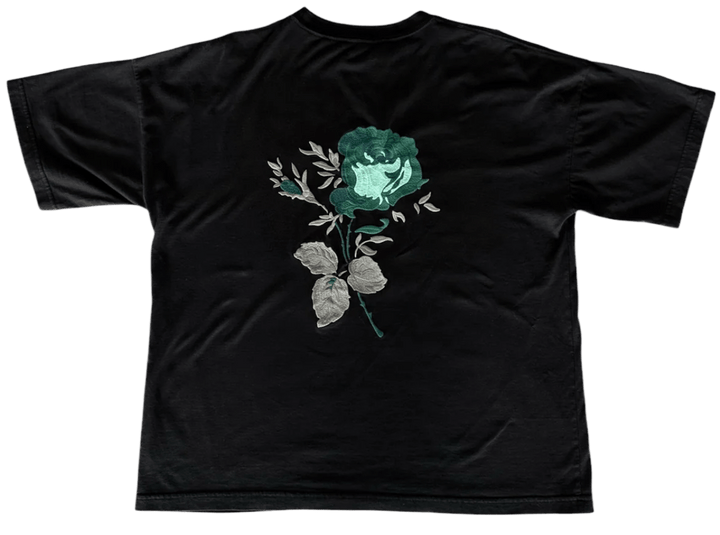 Dior 'Jardin Flower Logo' Black Tee