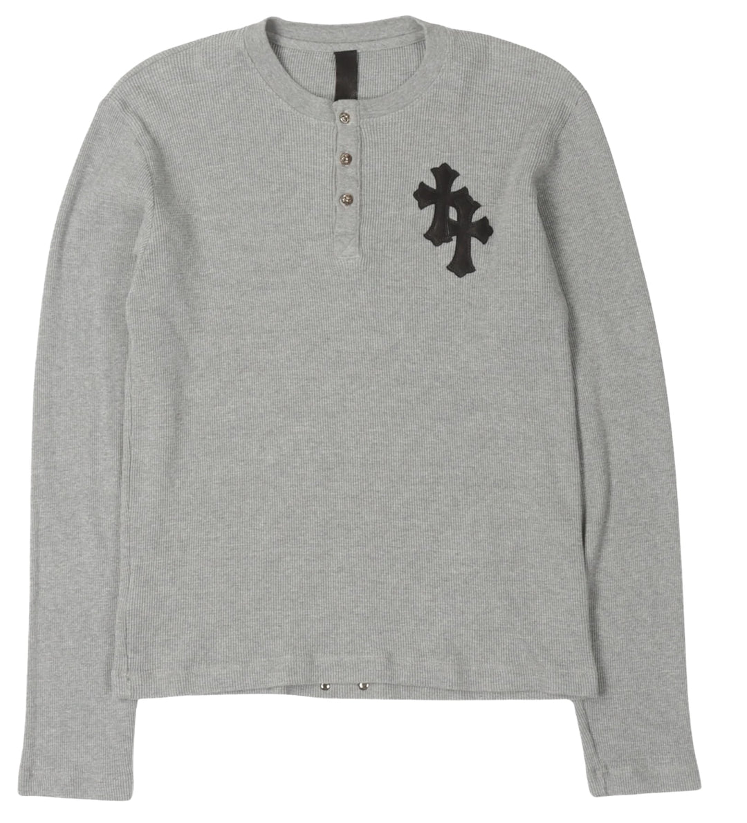 Chrome Hearts 'Leather Patch' Thermal Henley