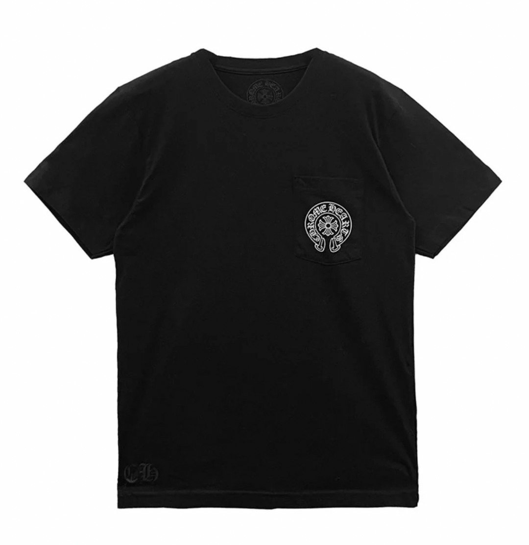 Chrome Hearts 'Aspen' Horseshoe Logo Pocket Tee