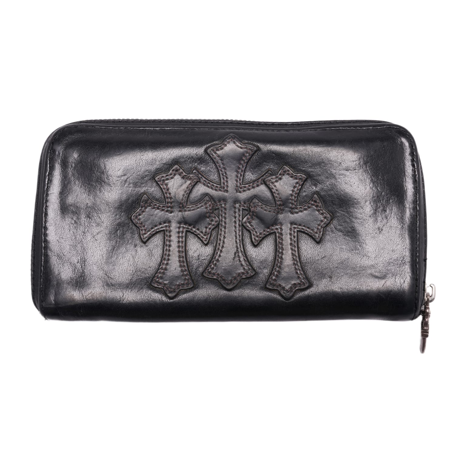 Chrome Hearts 'Black' Triple Cross Leather Wallet – Showroom LA