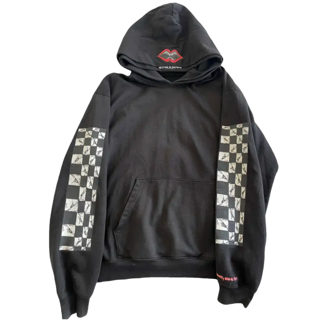Chrome Hearts Matty Boy 'Horseshoe F You' Double Hooded Black Hoodie