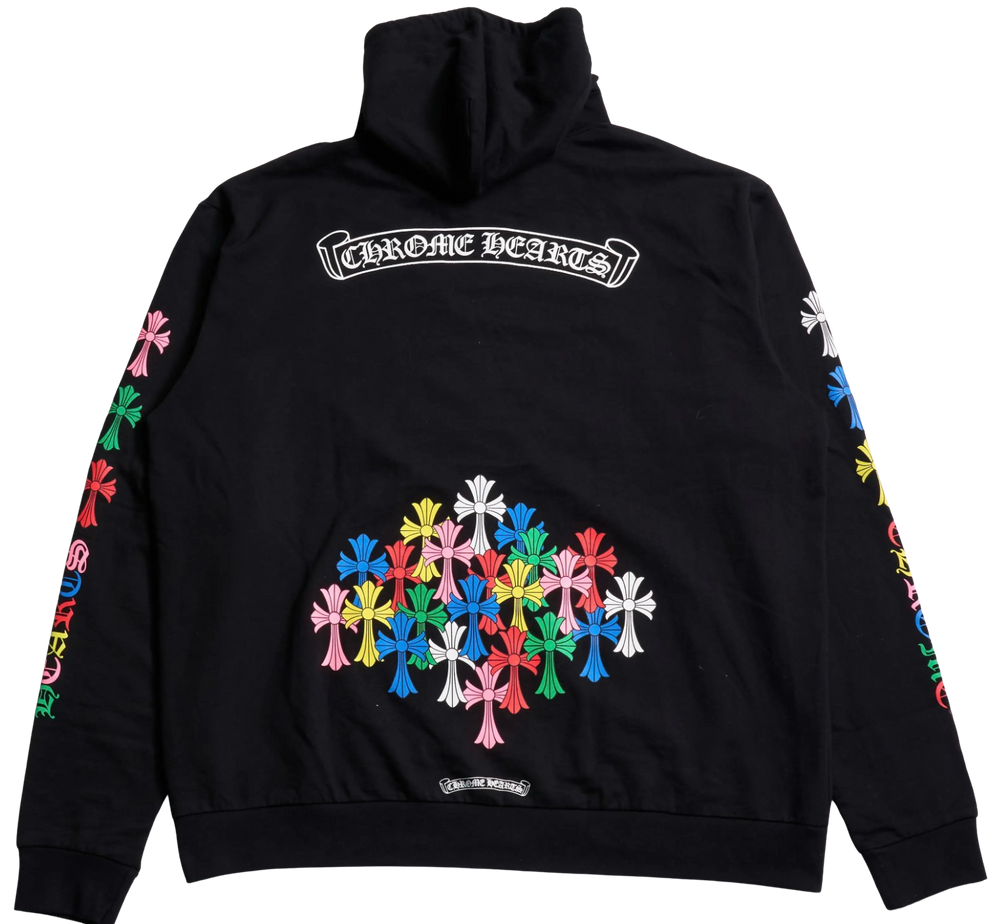 Chrome Hearts 'Multi Color Cross' Cemetary Zip Up Hoodie