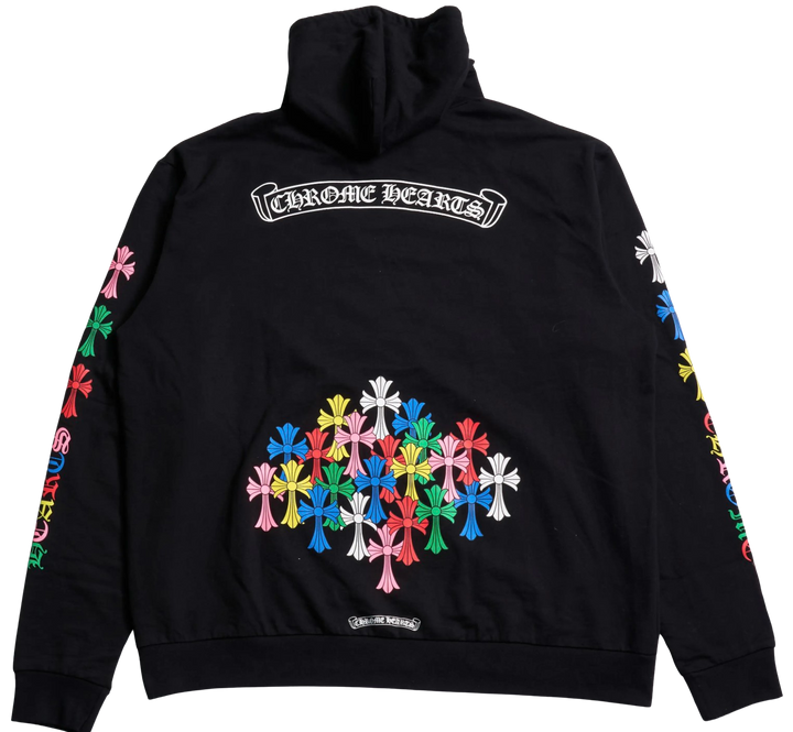 Chrome Hearts 'Multi Color Cross' Cemetary Zip Up Hoodie