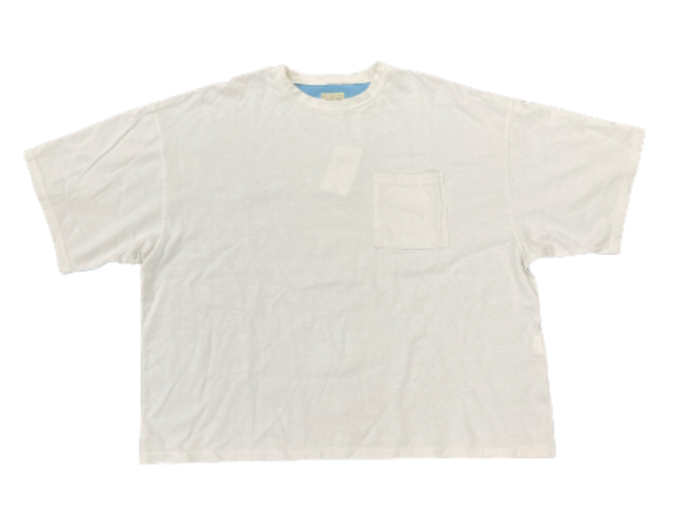 Kapital '2 Tone Bone' Blue Pocket Tee