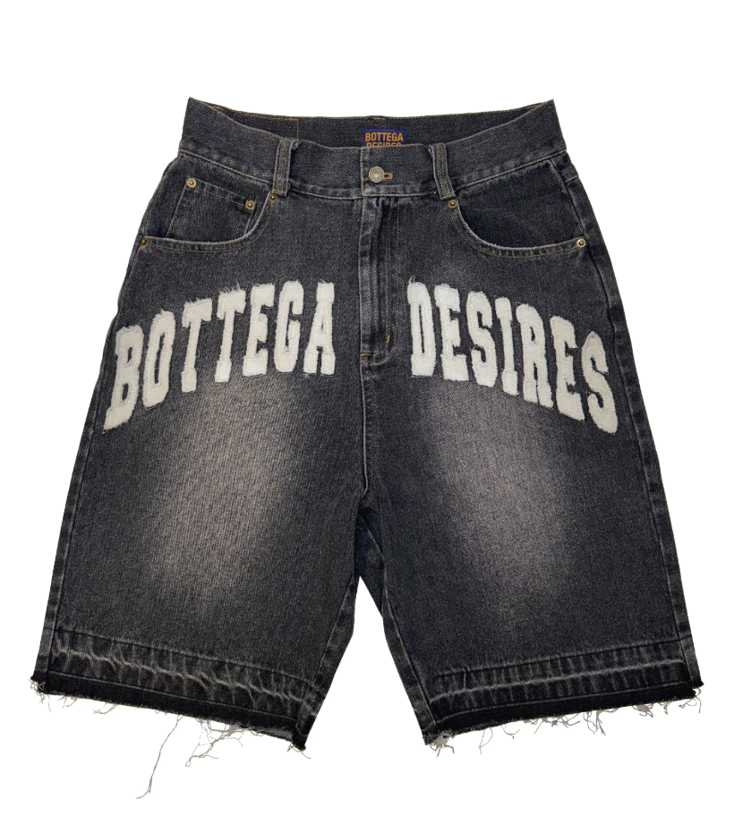Bottega Desires 'Black' Denim Shorts