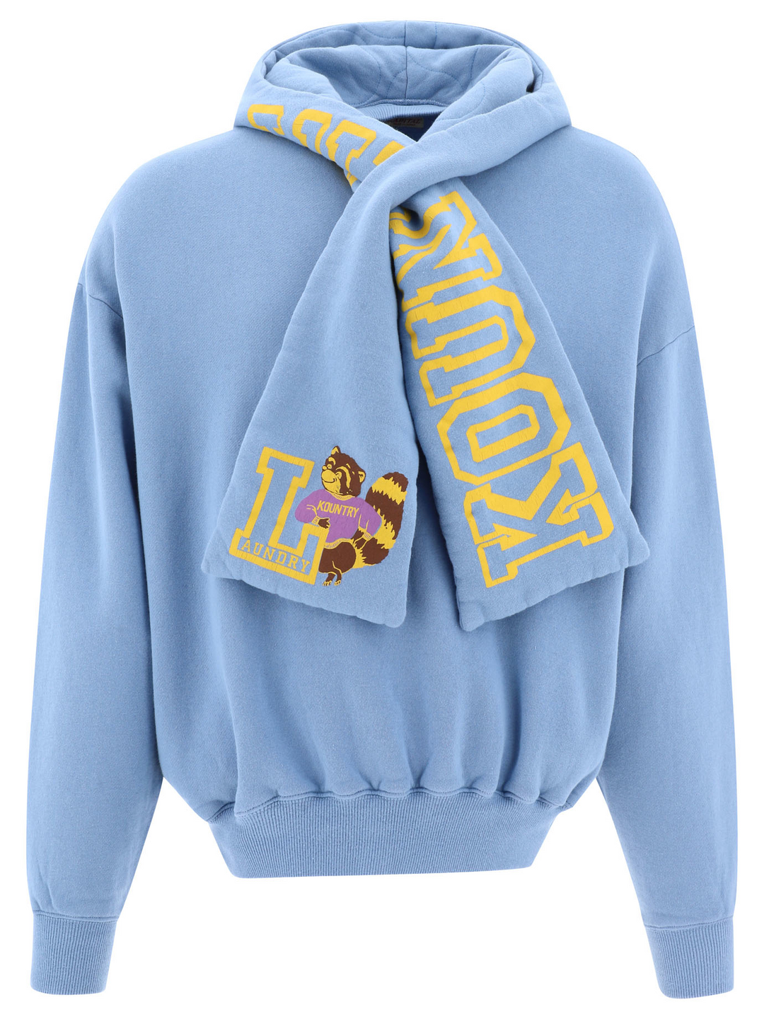 Kapital 'Blue' Kesa Scarf Hoodie