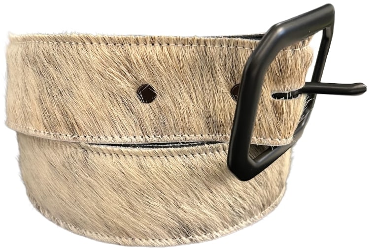 White Cowhair Belt