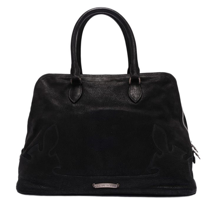 Chrome Hearts 'XL Dagger' Black Nubuck Bowling Bag