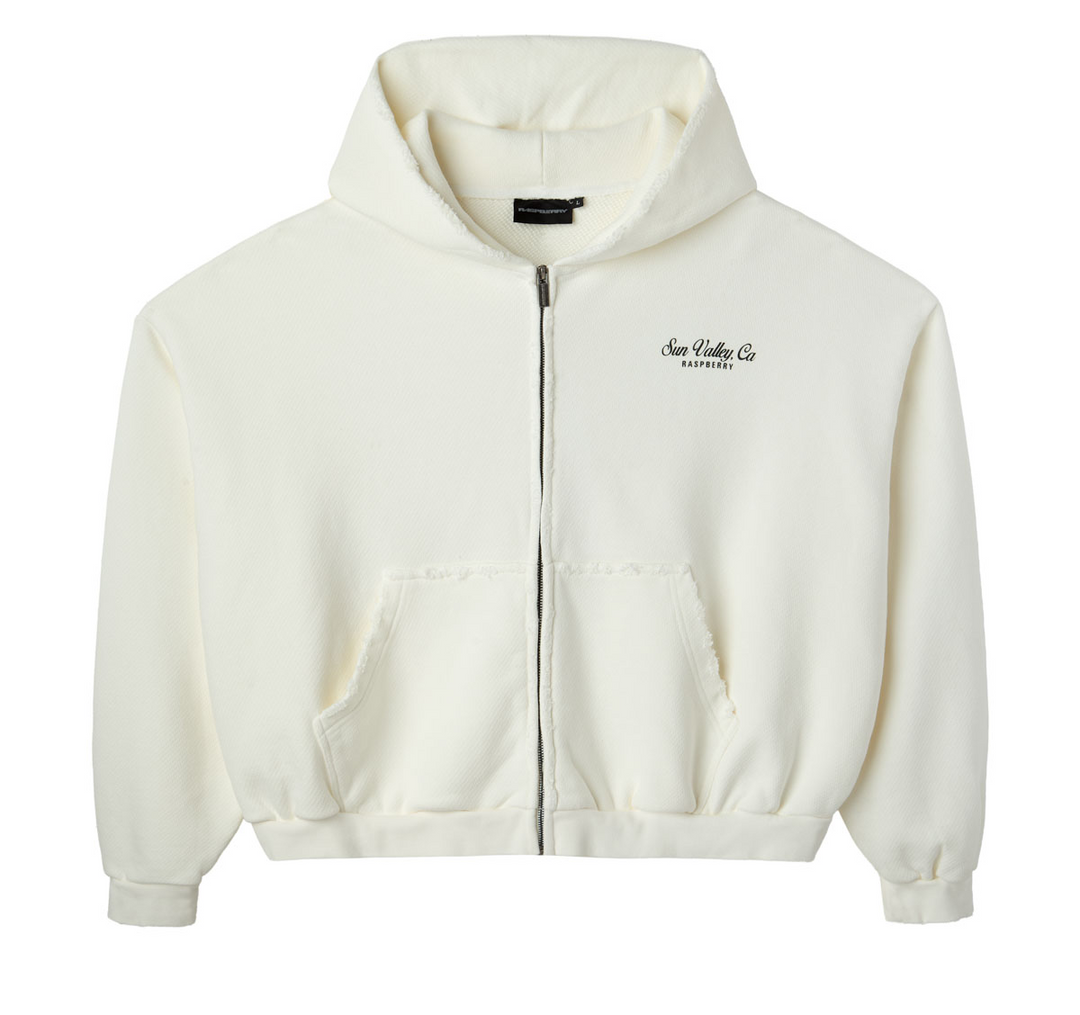 Gold+Vintage Gallery Raspberry Hills 'Sun Valley' Zip Up Hoodie
