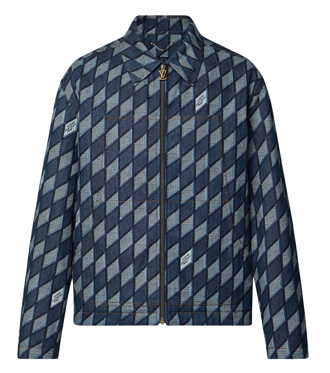 Louis Vuitton 'Diamond Damier Motif' Denim Jacket