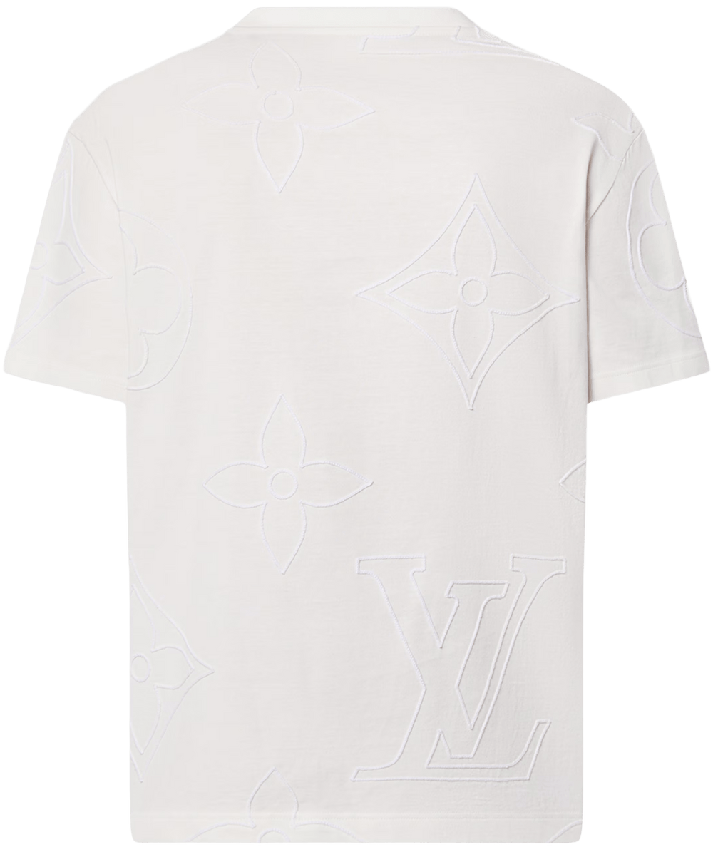Louis Vuitton 'White' Macro Monogram Tee