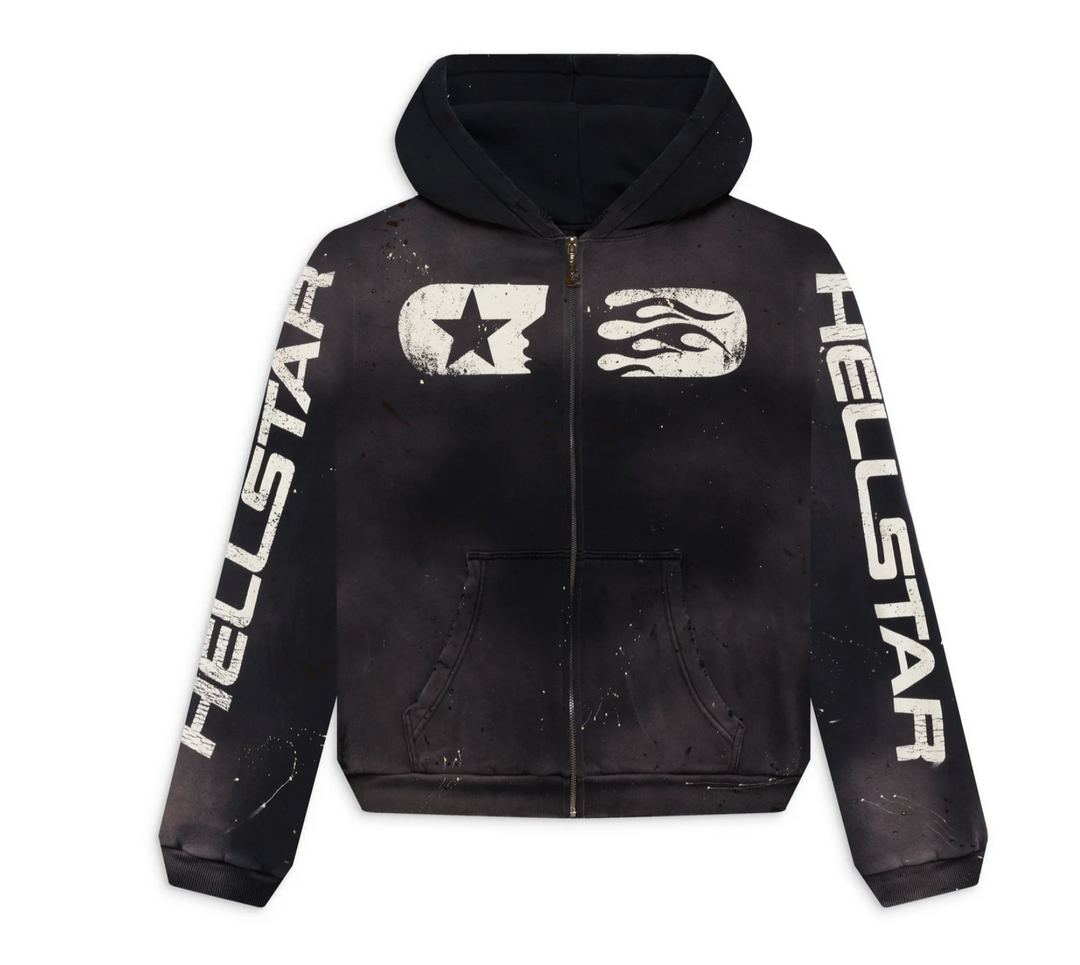 Hellstar 'Studios' Black Zip Up Hoodie