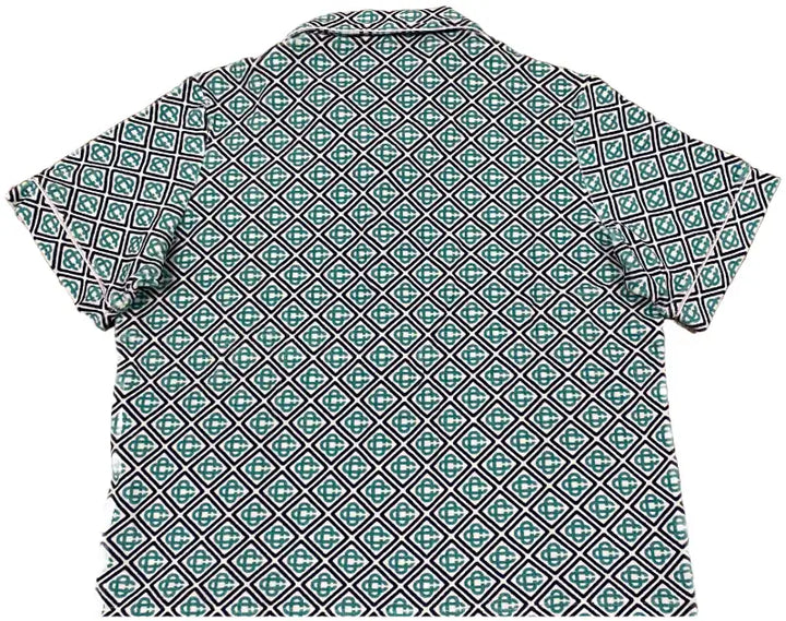 Casablanca 'Teal Blue' Towelling Shirt