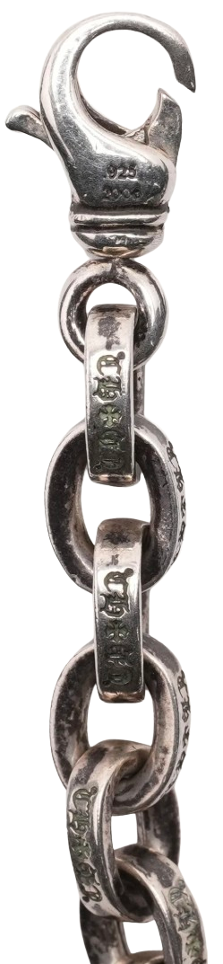 Chrome Hearts 'XL' Paper Chain 8in Bracelet
