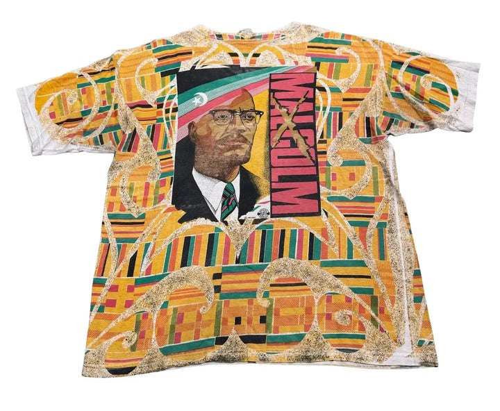 Malcolm X 'Kente' Vintage Tee