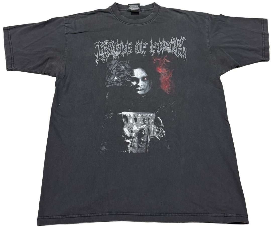Cradle of Filth 'Black Is My Heart' Vintage Black Tee