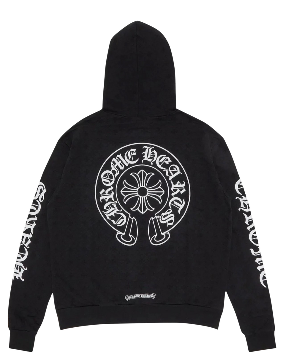 Chrome Hearts 'Plus Cross' Print Black Hoodie