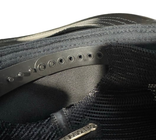 Chrome Hearts 'Leather Cross Cemetery' Black Trucker Hat