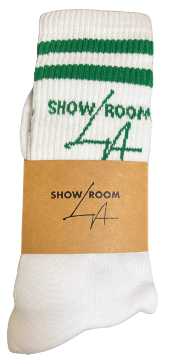 Showroom LA 'Green' Logo Socks