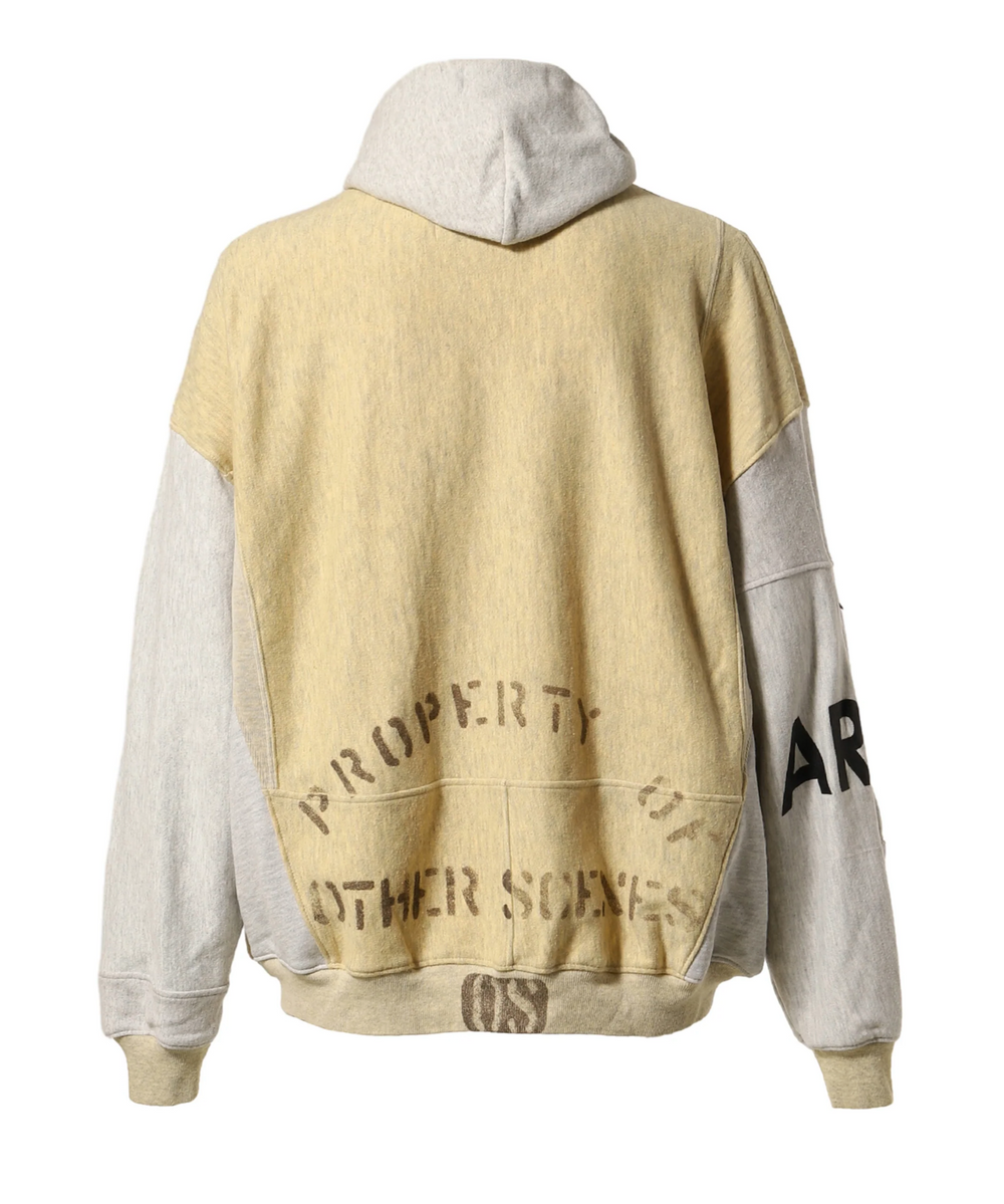 Satoshi Nakamoto 'Army' Studded Zip Up Hoodie