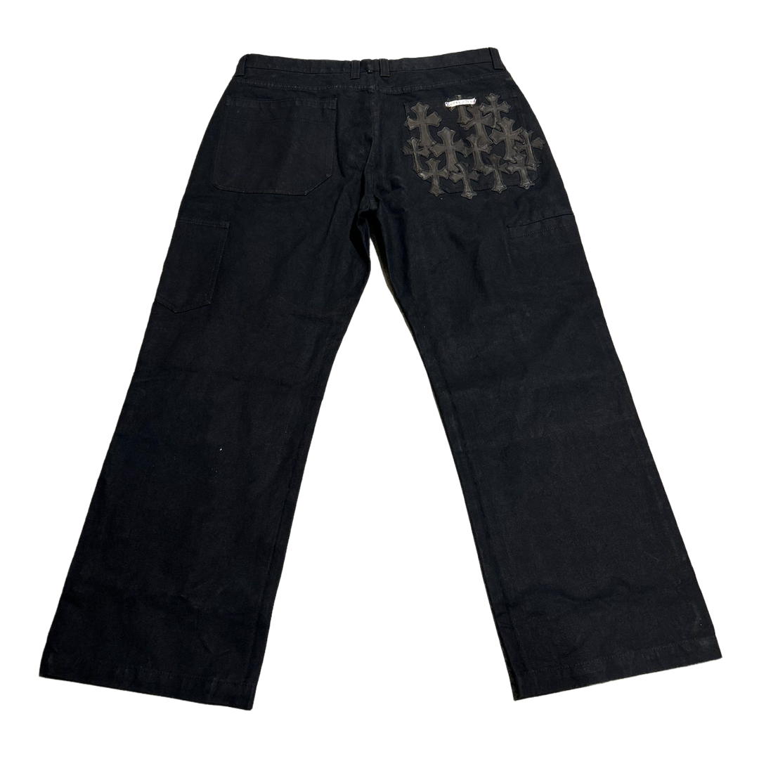 Chrome Hearts 'Cross Patch' Double Knee Carpenter Pants