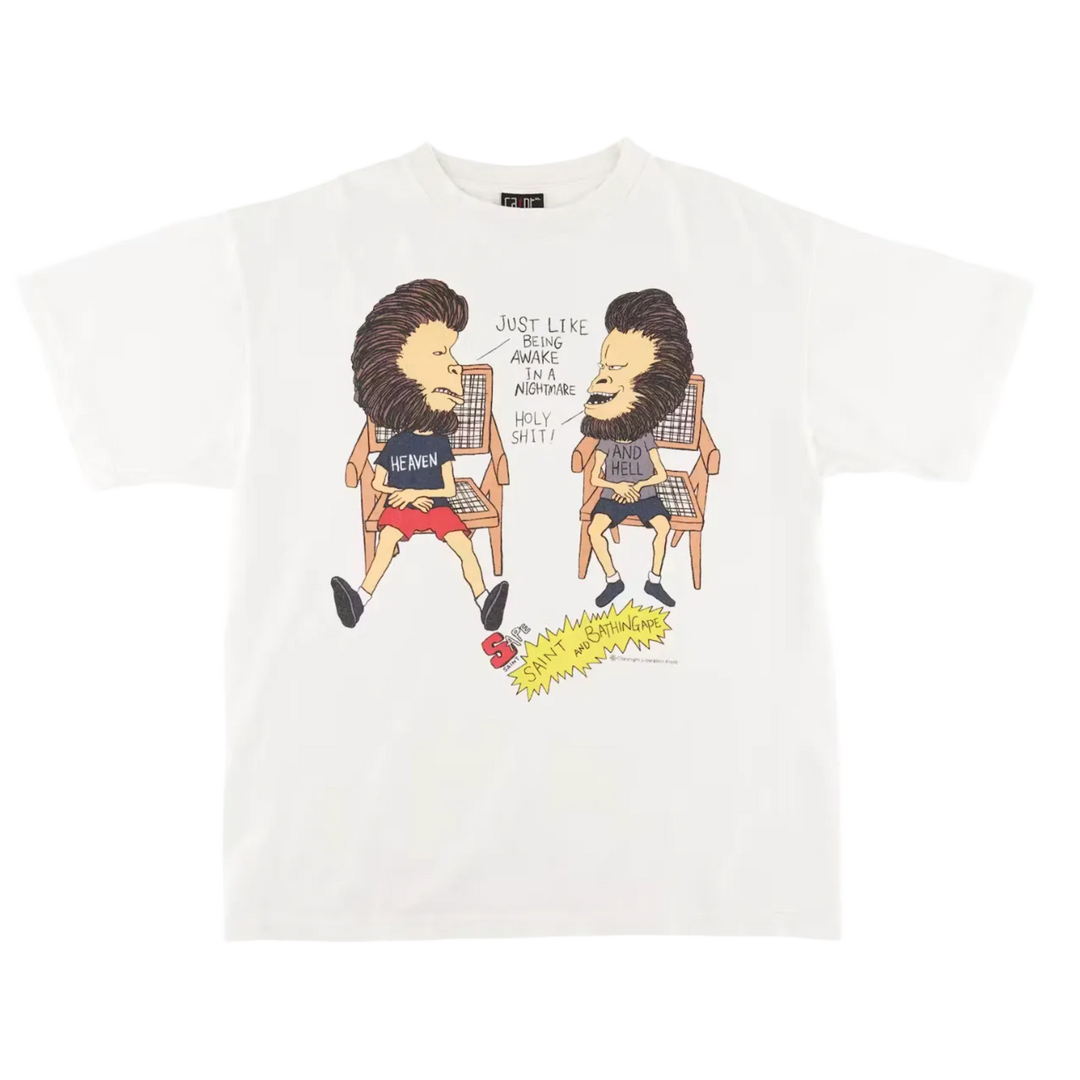 Saint Michael x Bape 'Saint Bape' White Tee