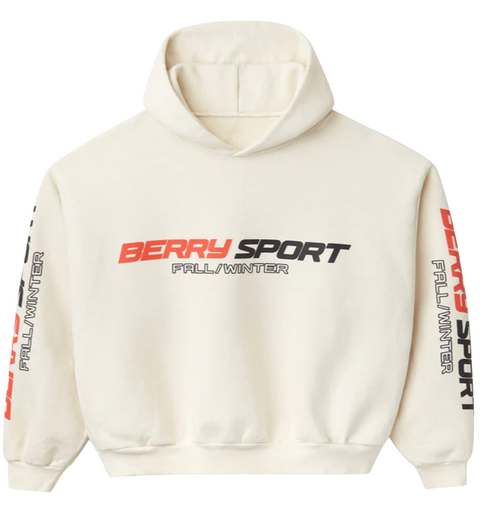 Gold+Vintage Gallery Raspberry Hills 'Berry Sport' Cream Hoodie