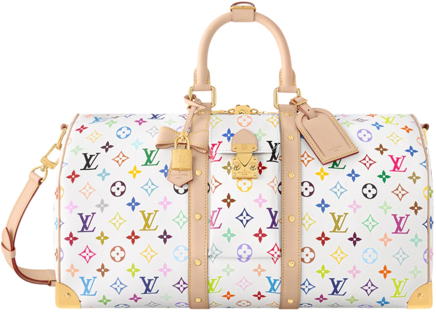 Louis Vuitton x Takashi Murakami 'White Multicolor' Keepall