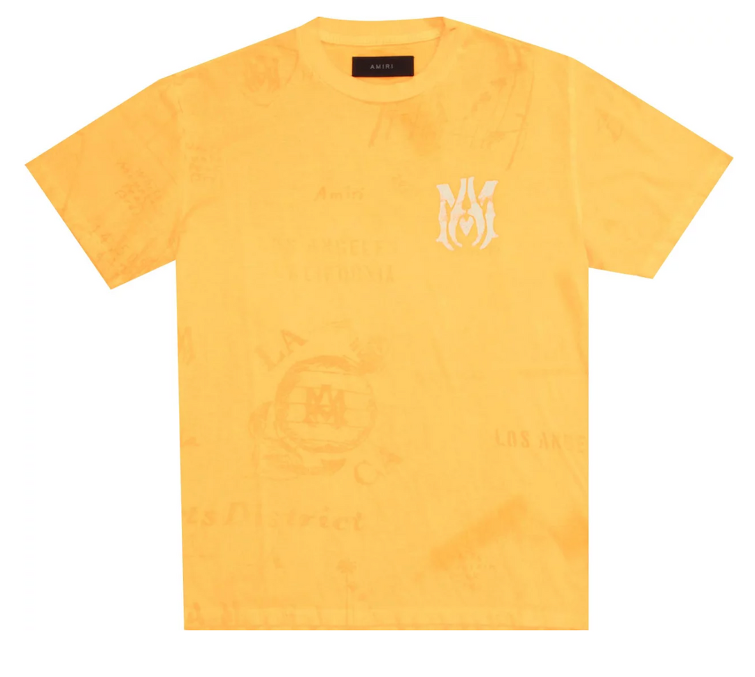 Amiri Tee 'Distressed Orange'