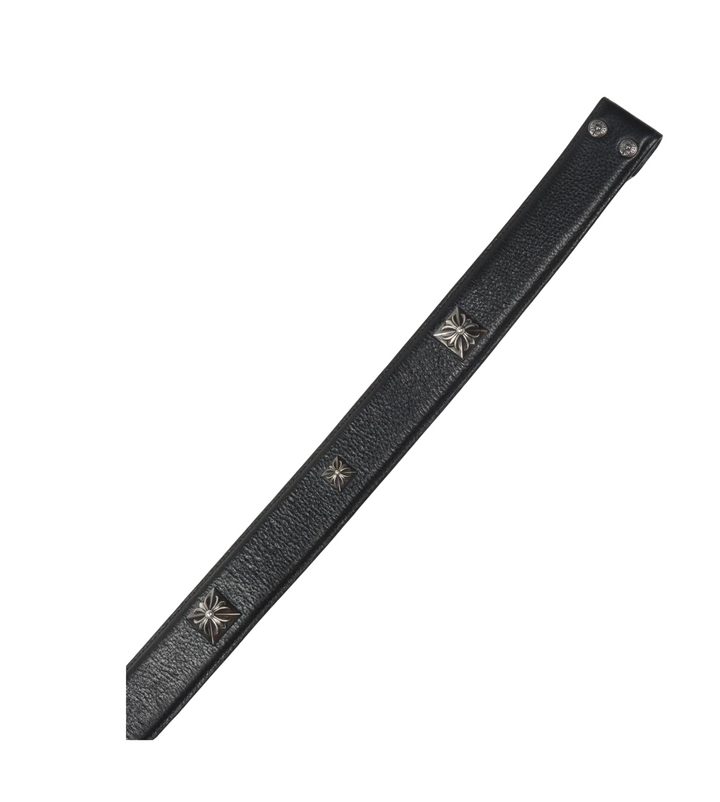 Chrome Hearts 'Studded' Leather Belt Strap