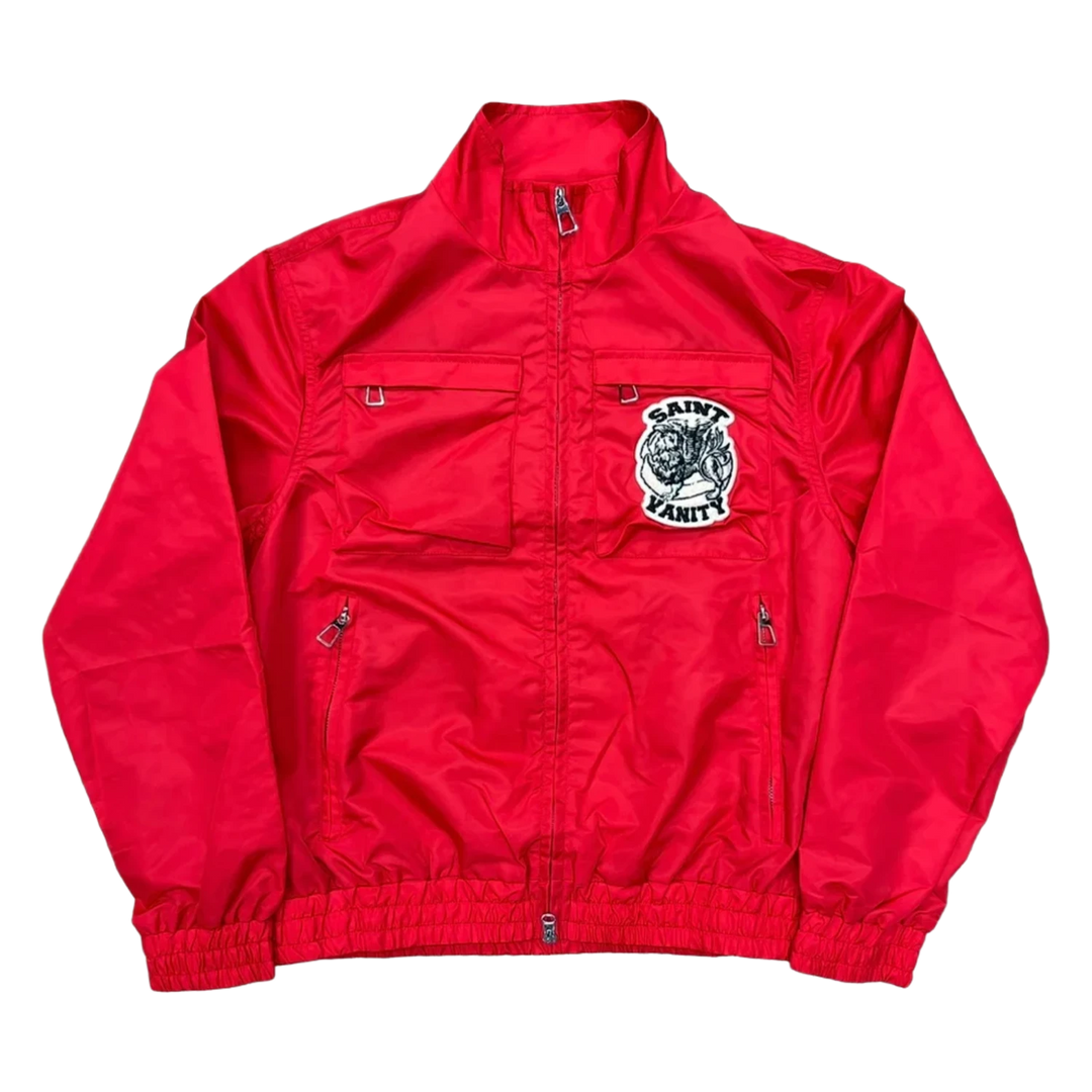 Saint Vanity 'Red' Nylon Top