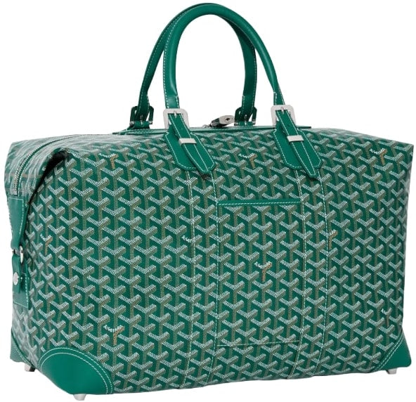 Goyard 'Travel Boeing 45' Green Duffle Bag
