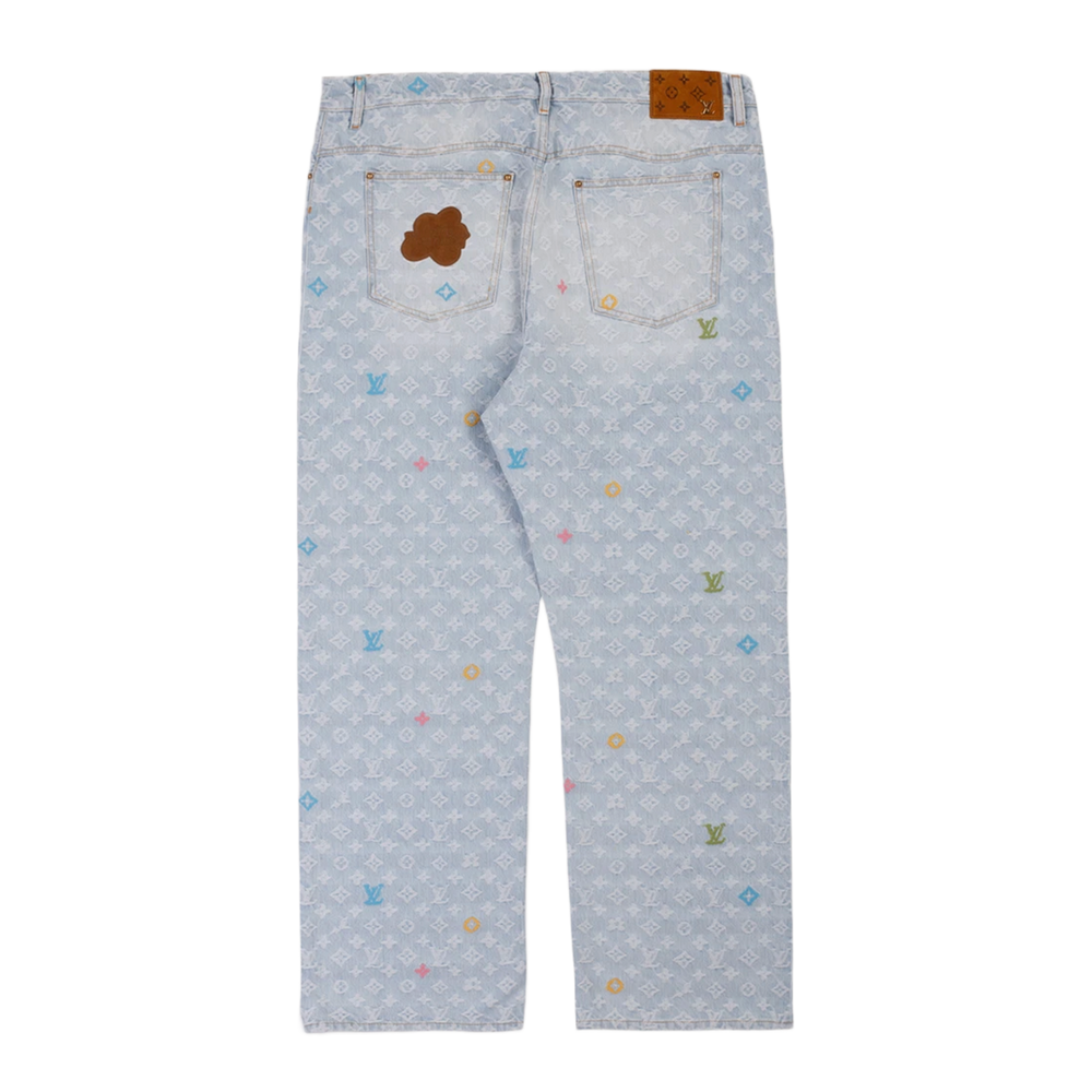 Louis Vuitton 'Tyler The Creater' Light Blue Monogram Jeans