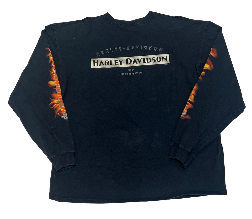 Harley Davidson 'Boston' Flame Vintage Longsleeve