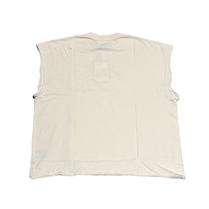 Satoshi Nakamoto 'Worldwide' Cream Cutoff Tee
