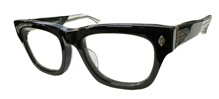 Chrome Hearts 'Dick Fitzener' Black/Crystal Glasses