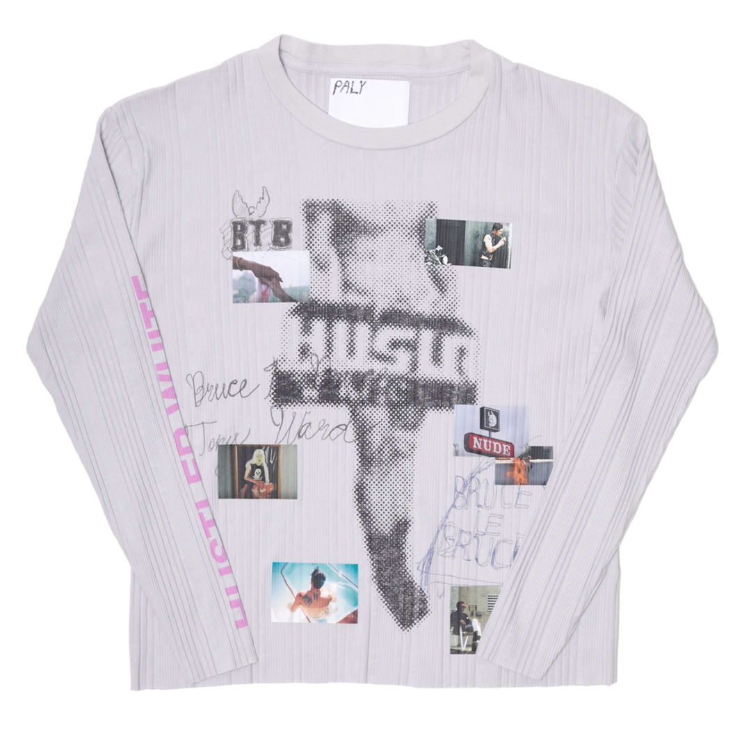 Paly 'Hustlr' Rib Longlseeve Tee