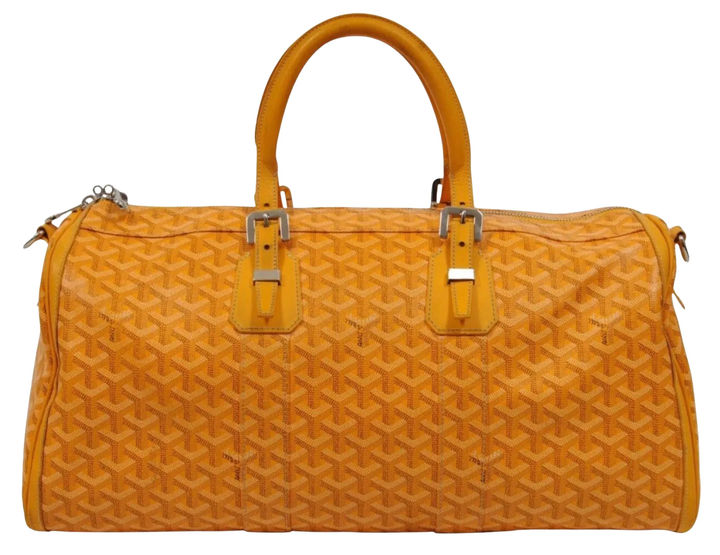 Goyard 'Boston 45' Yellow Duffle Bag
