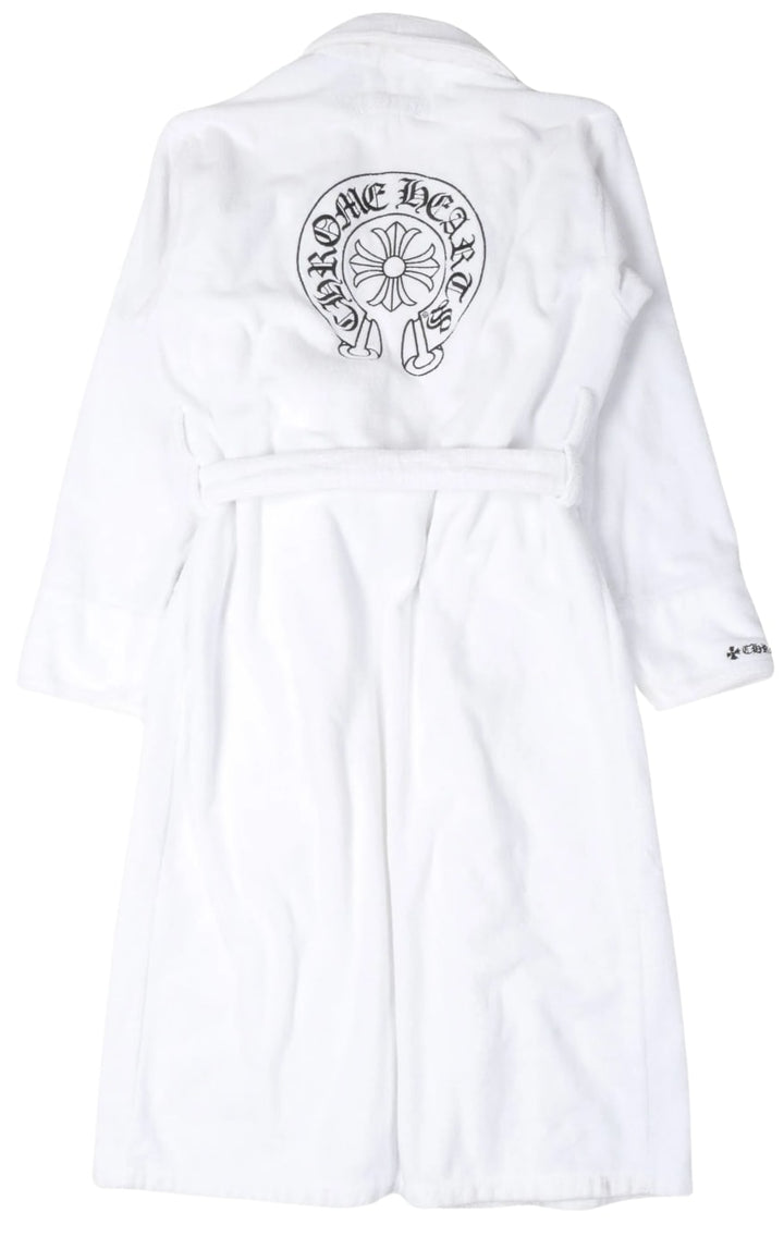 Chrome Hearts 'White' Horseshoe Logo Bathrobe