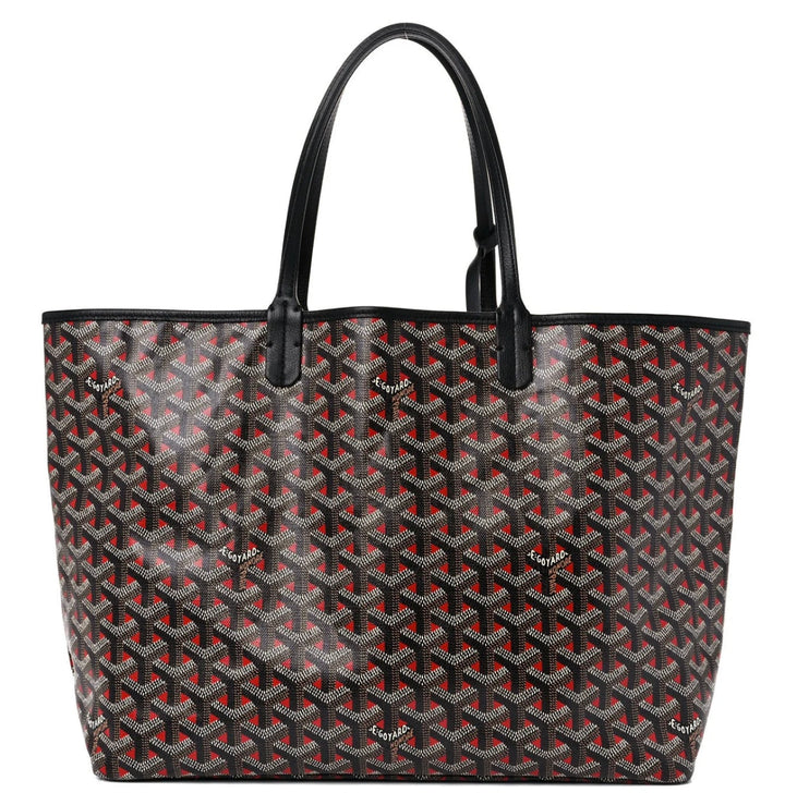 Goyard 'Black/Red' Saint Louis GM Tote Bag