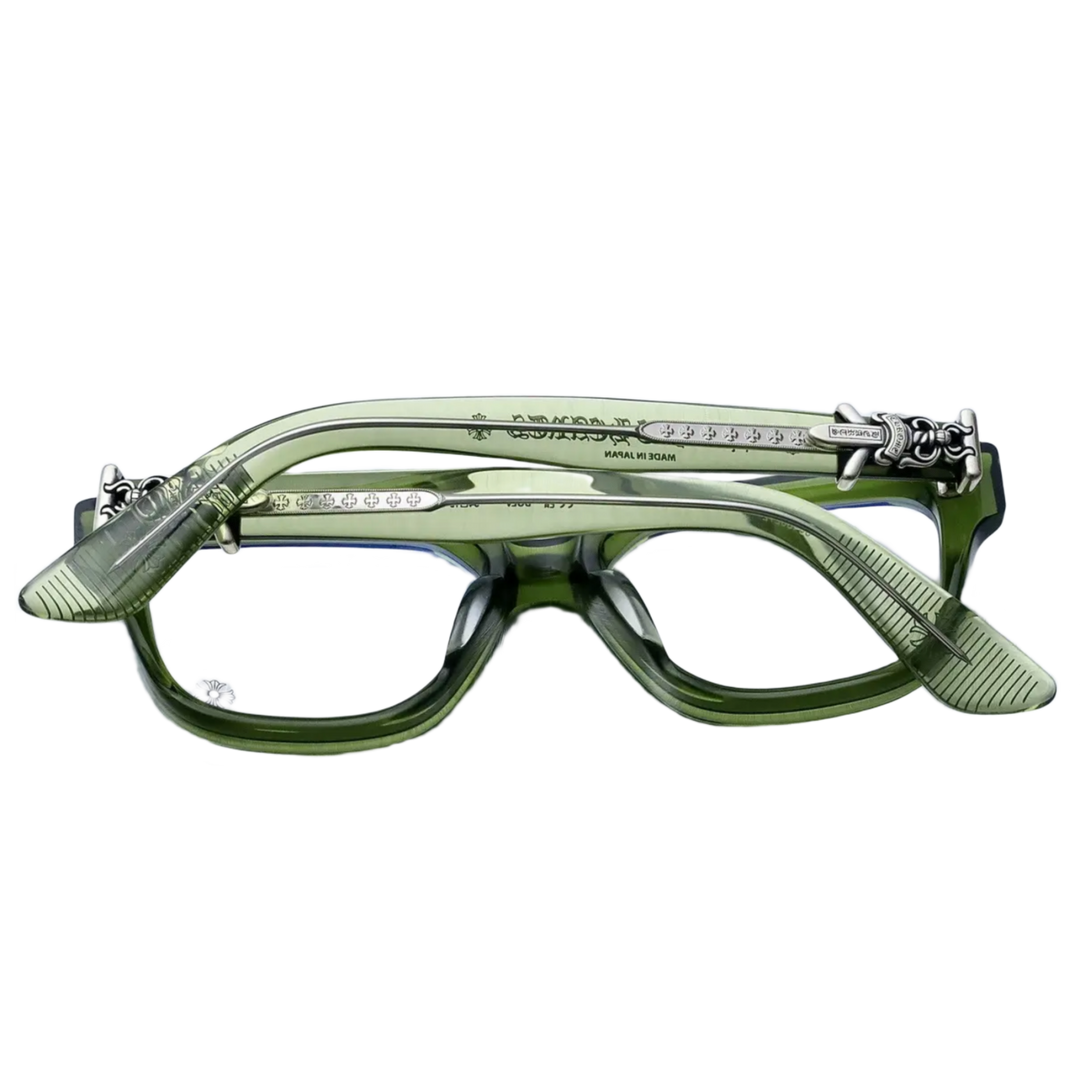 Chrome Hearts 'Vagillionaire II' Green Glasses