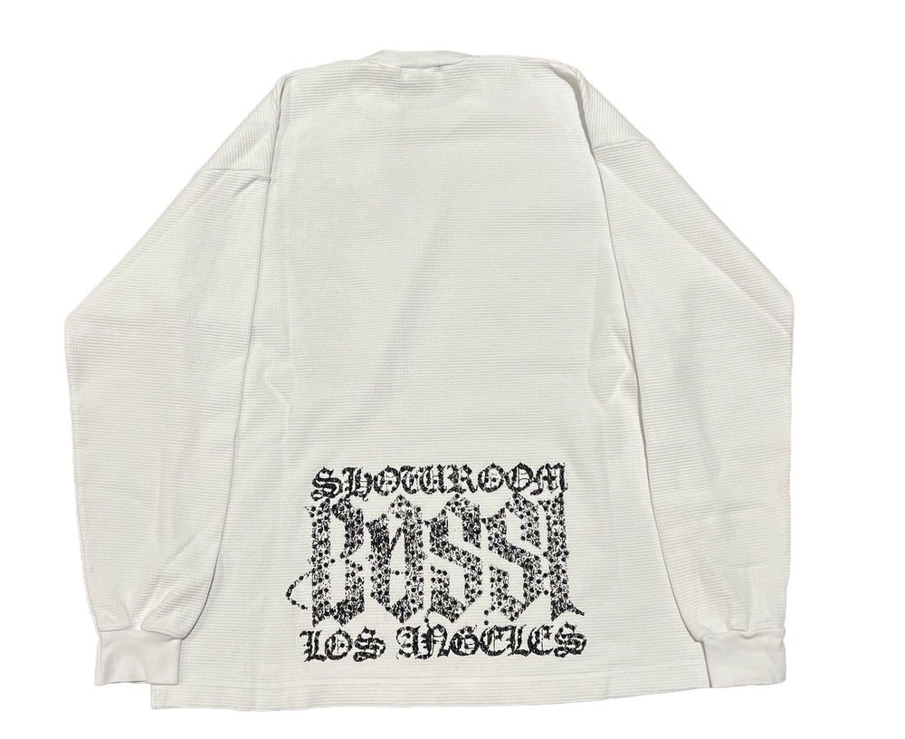 Bossi x ShowroomLA 'Black Skull Cross' White Thermal
